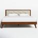 AllModern Rayford Tufted Low Profile Platform Bed Wood & /Upholstered/Polyester in Brown | 39.75 H x 79 W x 84.5 D in | Wayfair