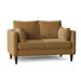 Union Rustic Kaveen 58" Round Arm Loveseat Polyester in Brown | 37 H x 58 W x 36 D in | Wayfair 1668A97963434F988E9C3E0A2FF6E594