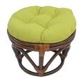 Bay Isle Home™ Wanamingo 18" Tufted Round Standard Ottoman in Brown | 16 H x 17.5 W x 17.5 D in | Wayfair 98F76FC97ACA4BEC9BAFAE3063F7C14A