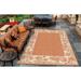 Orange/Pink 102 x 0.03 in Indoor/Outdoor Area Rug - Bay Isle Home™ Wegener Floral Terracotta Natural Indoor Outdoor Area Rug | Wayfair