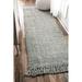 Gray 30 x 0.45 in Area Rug - Highland Dunes Waville Farmhouse Handmade Tufted Chunky Jute Rug Jute & Sisal | 30 W x 0.45 D in | Wayfair