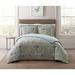 Alger Cotton Reversible Farmhouse Comforter Set Polyester/Polyfill/Cotton in Blue Laurel Foundry Modern Farmhouse® | Wayfair