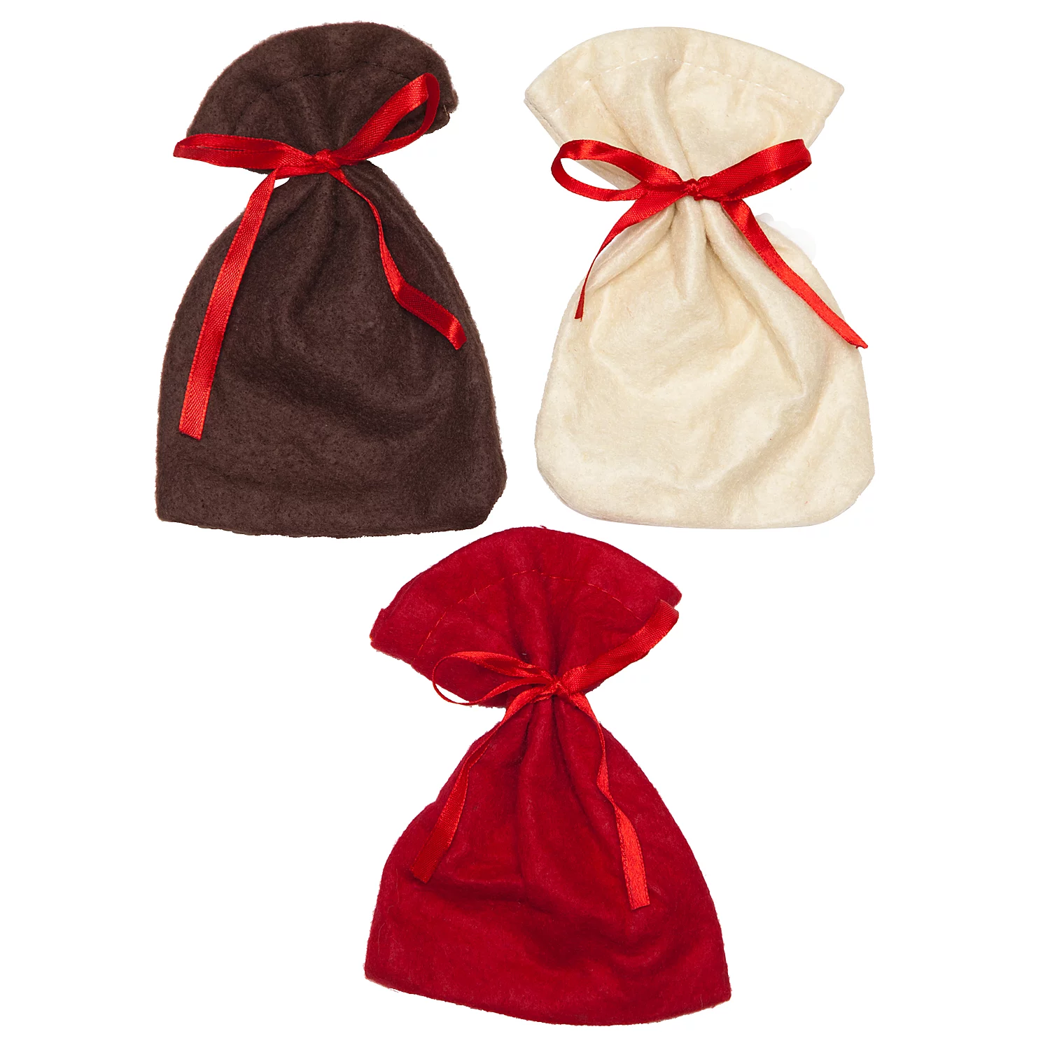 Sachets en feutrine, 10 x 14 cm, 24 pièces