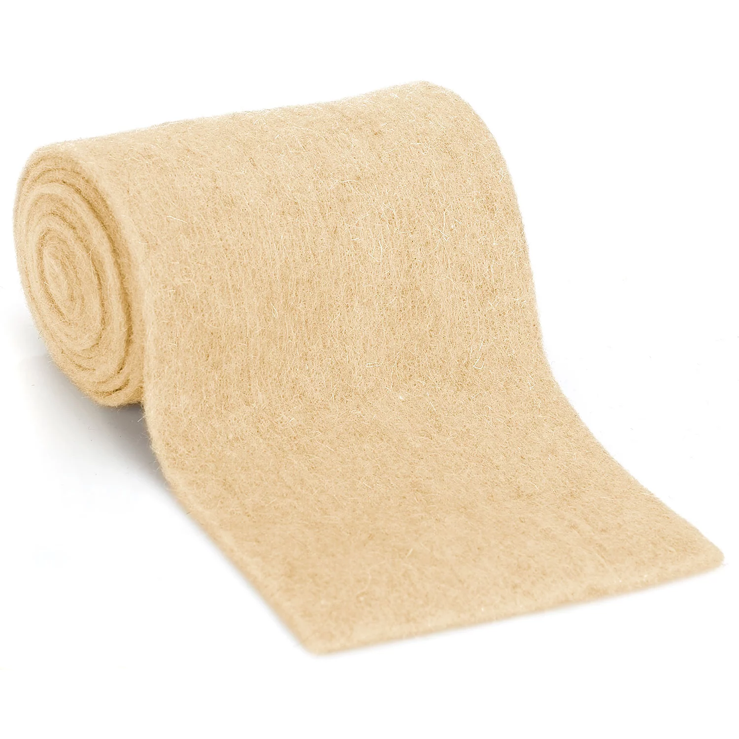 Ruban en laine feutrée, écru, 13 cm, 1,5 m