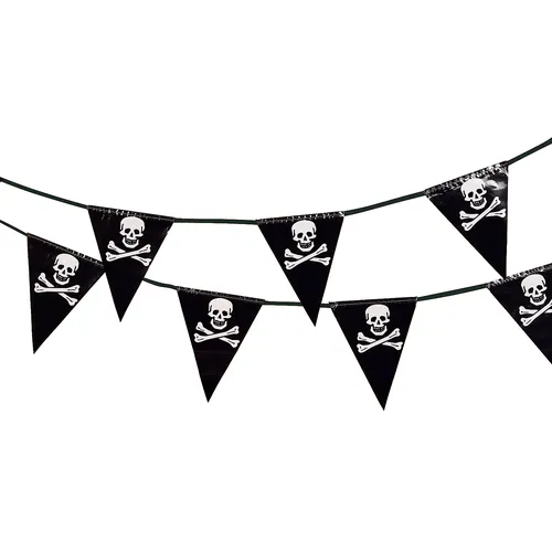 Guirlande à fanions ""pirate"", 6 m