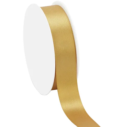 Ruban en satin, or, 25 mm, 25 m