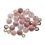 Perles en pierre naturelle, rose...