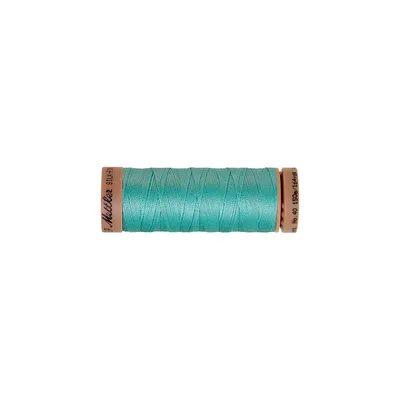 Mettler Silk Finish Cotton - Fil pour machine à coudre, turquoise, grosseur : 40, 150 m