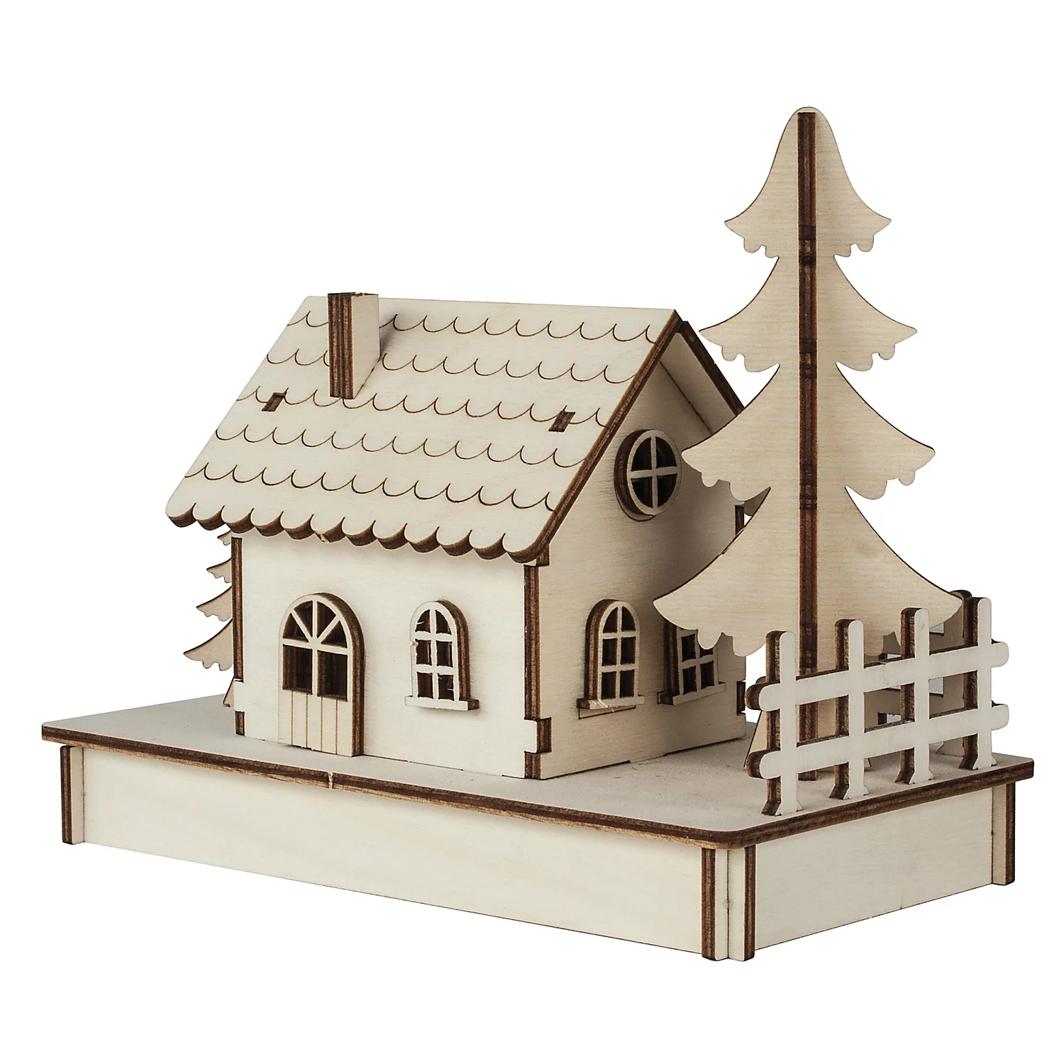 Kit créatif maquette en bois "1 maisonette"