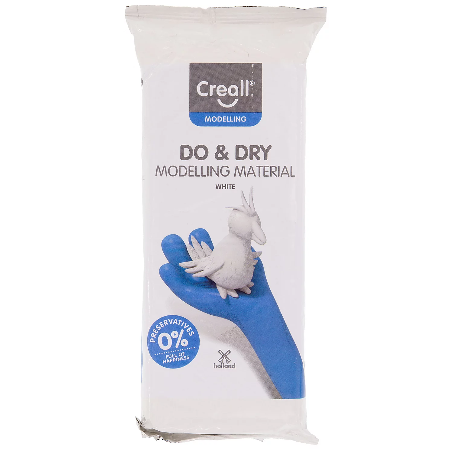 Pâte de modelage, blanc, 1 kg