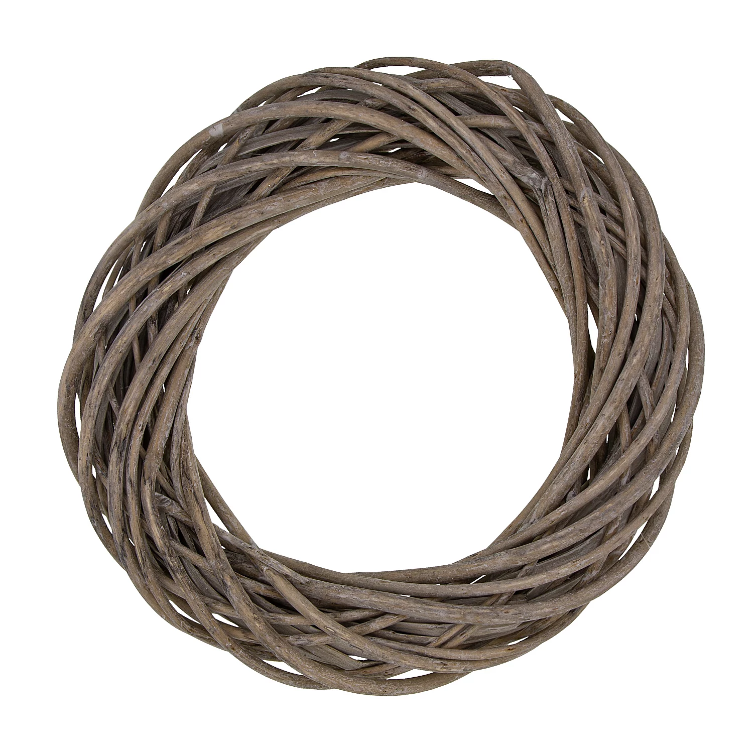 Couronne en osier, gris, 30 cm Ø
