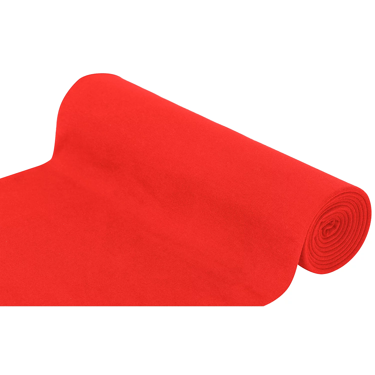 Tissu bord-côte "confort", rouge