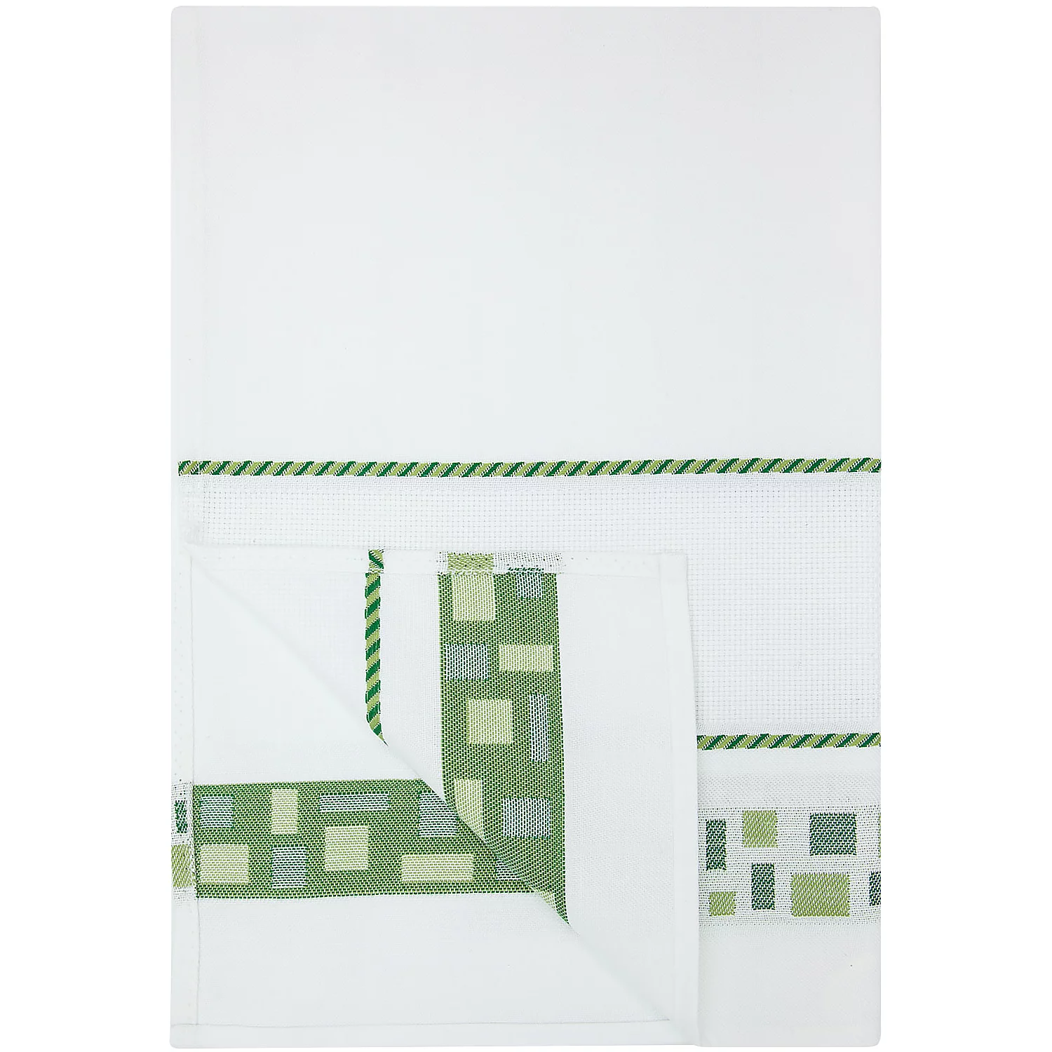 Torchon "mosaïque", vert