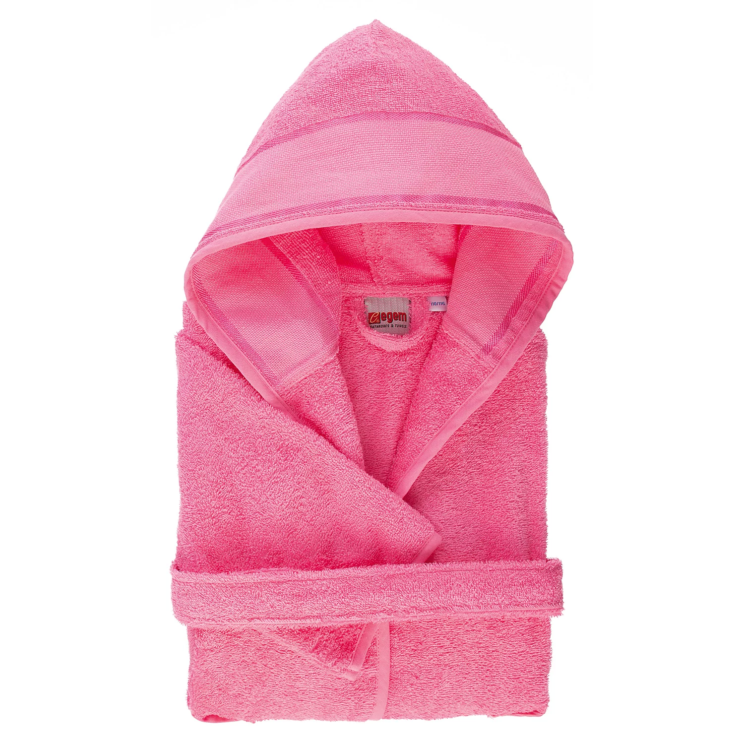 buttinette Peignoir à capuche enfant, rose