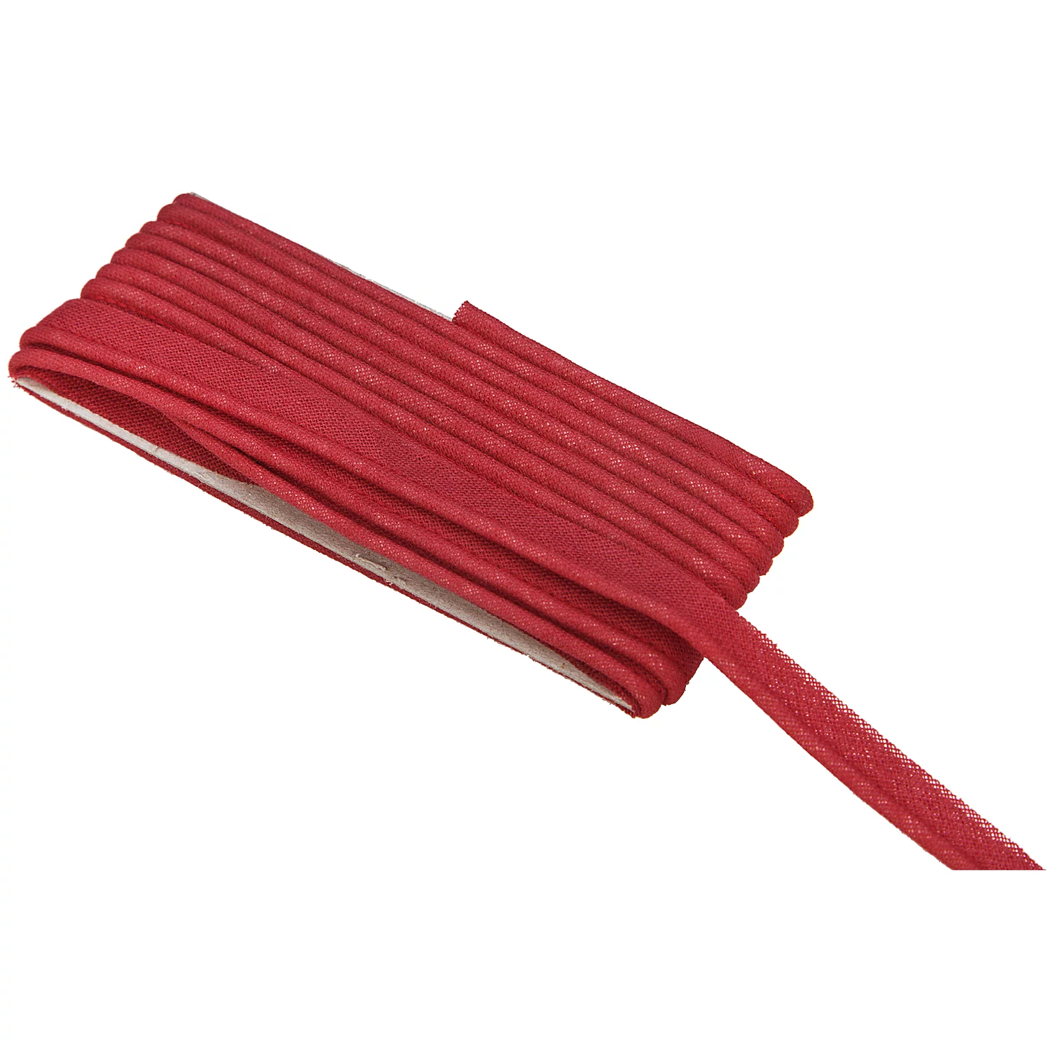 buttinette Passepoil en coton, rouge vin, 2,4 cm Ø, 5 m