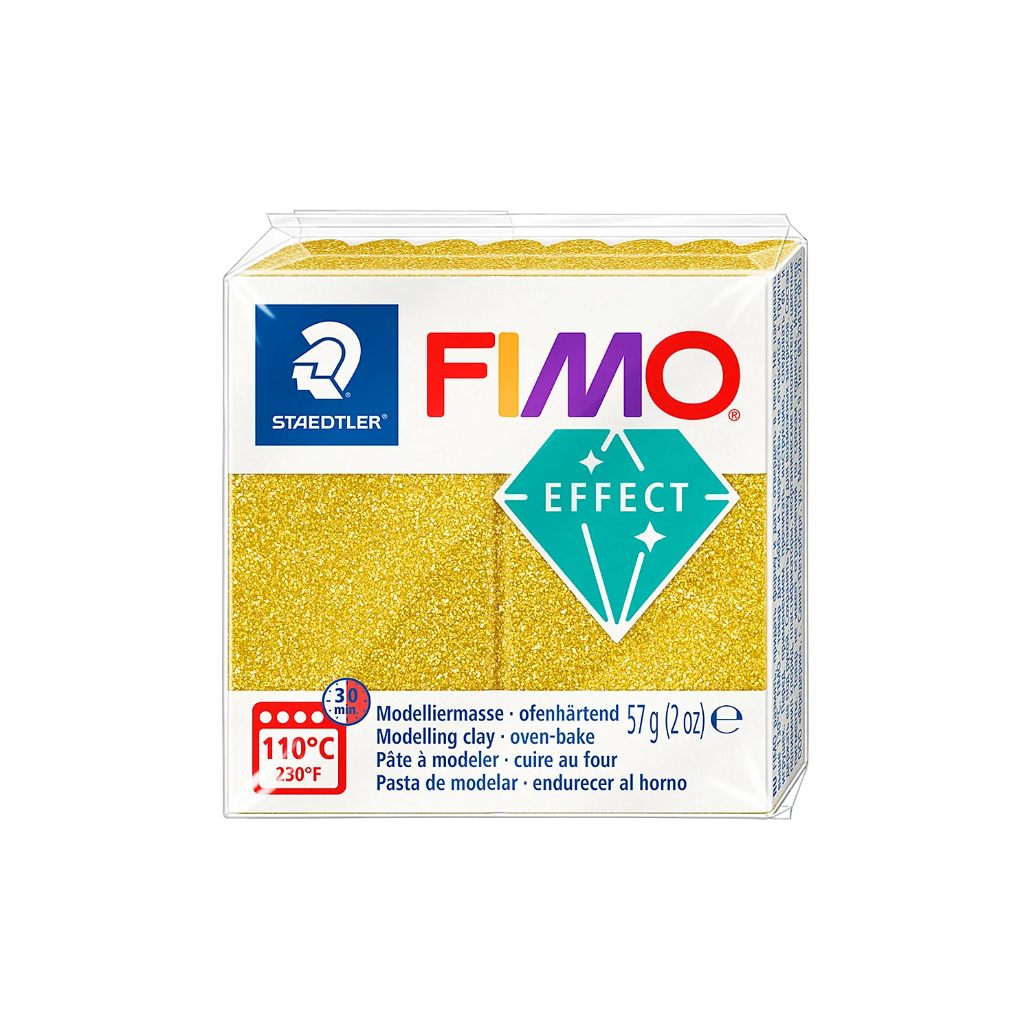 Fimo effect, glittergold, 57 g Image