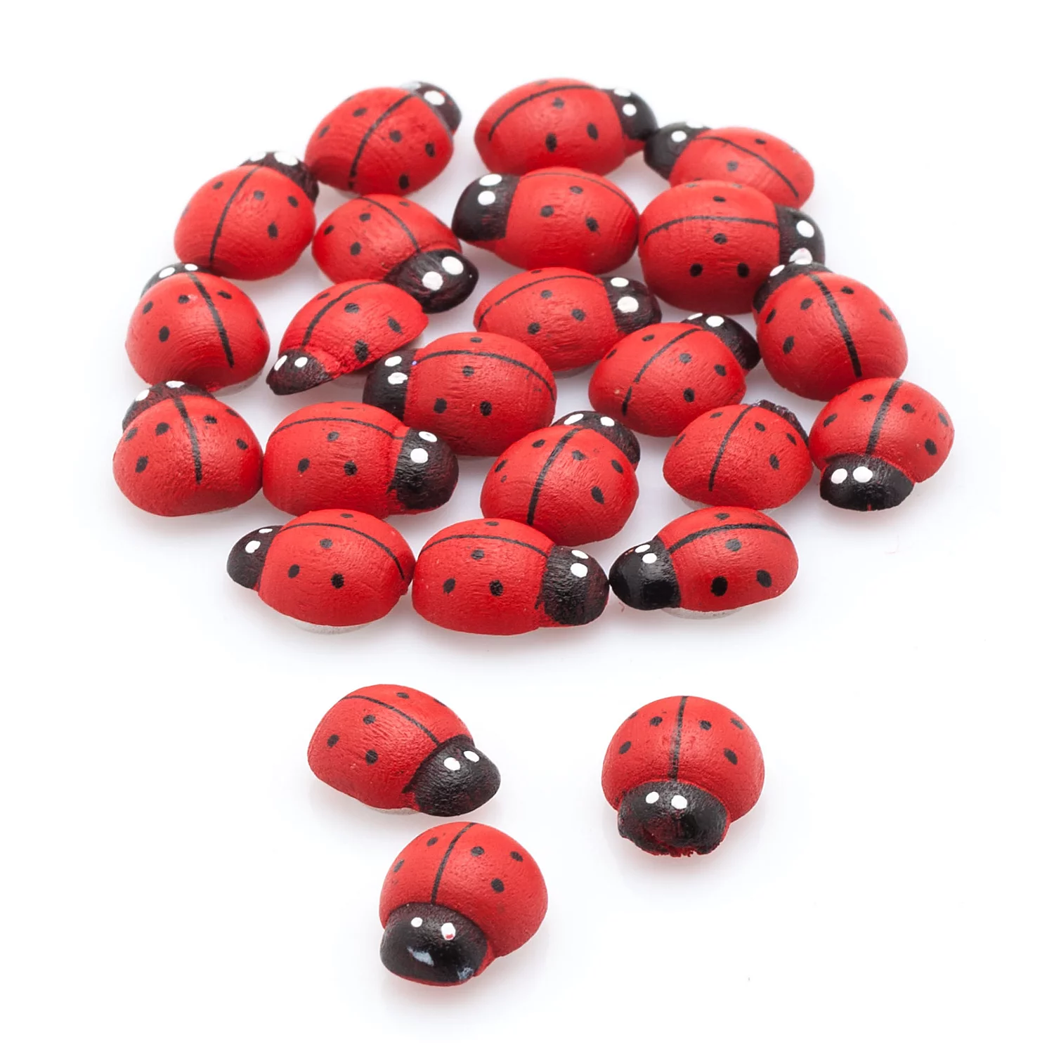 Streuteile Marienkäfer, rot, 1,5 cm, 24 Stück Image