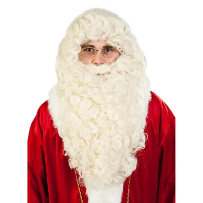 Perücken-Set Weihnachtsmann, weiß Image