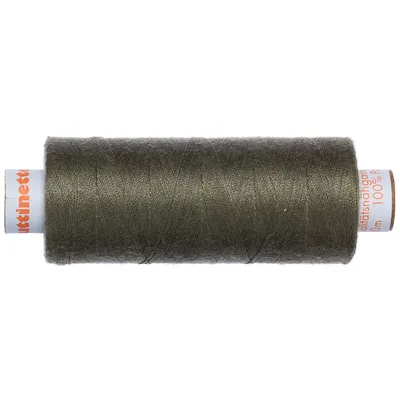 buttinette Universal-Nähgarn, Stärke: 100, 500m-Spule, khaki