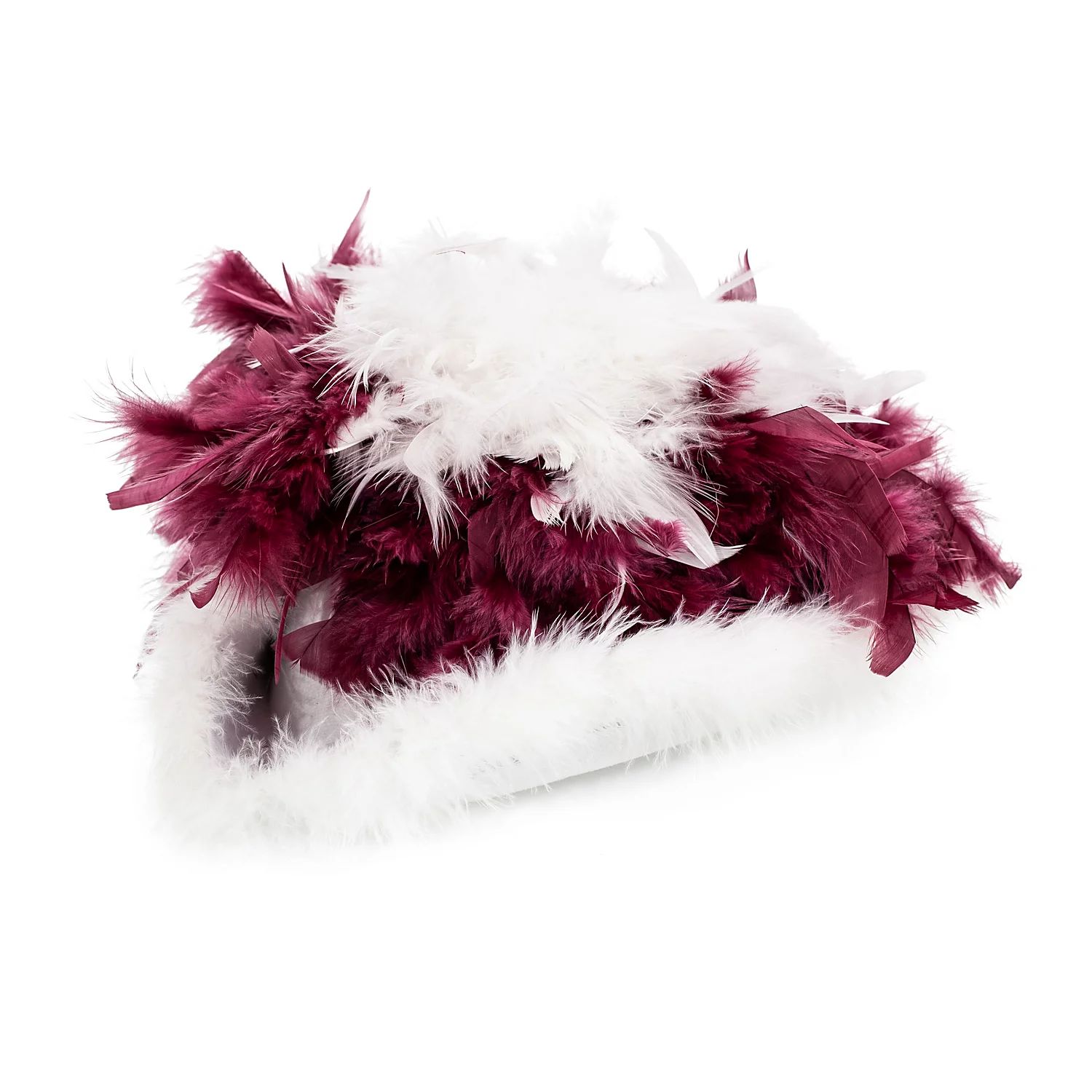 Kinder-Garde-Dreispitz, bordeaux/weiß Image