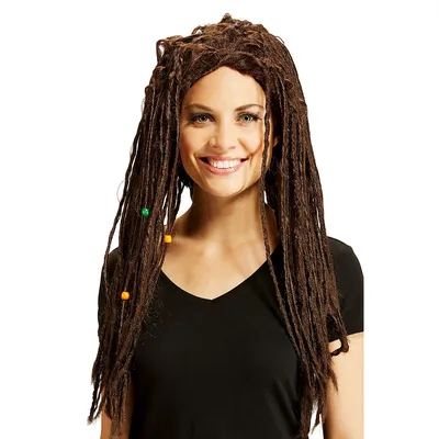 Langhaarperücke Dreadlocks, braun