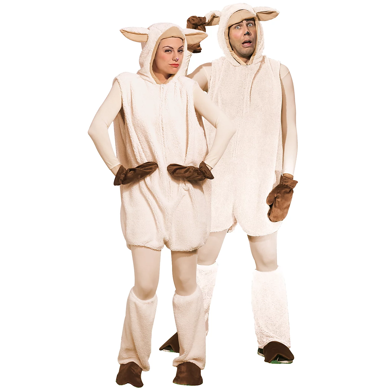 buttinette Déguisement de mouton, unisexe, écru naturel