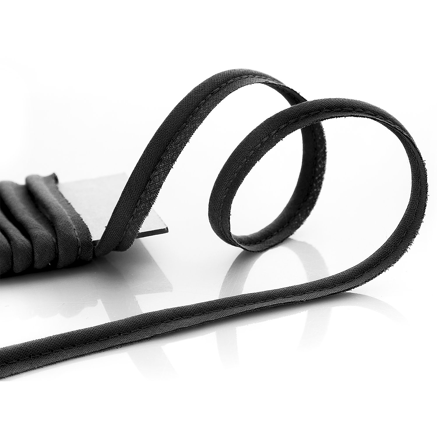 buttinette Passepoil en coton, noir, 4 mm Ø, 5 m