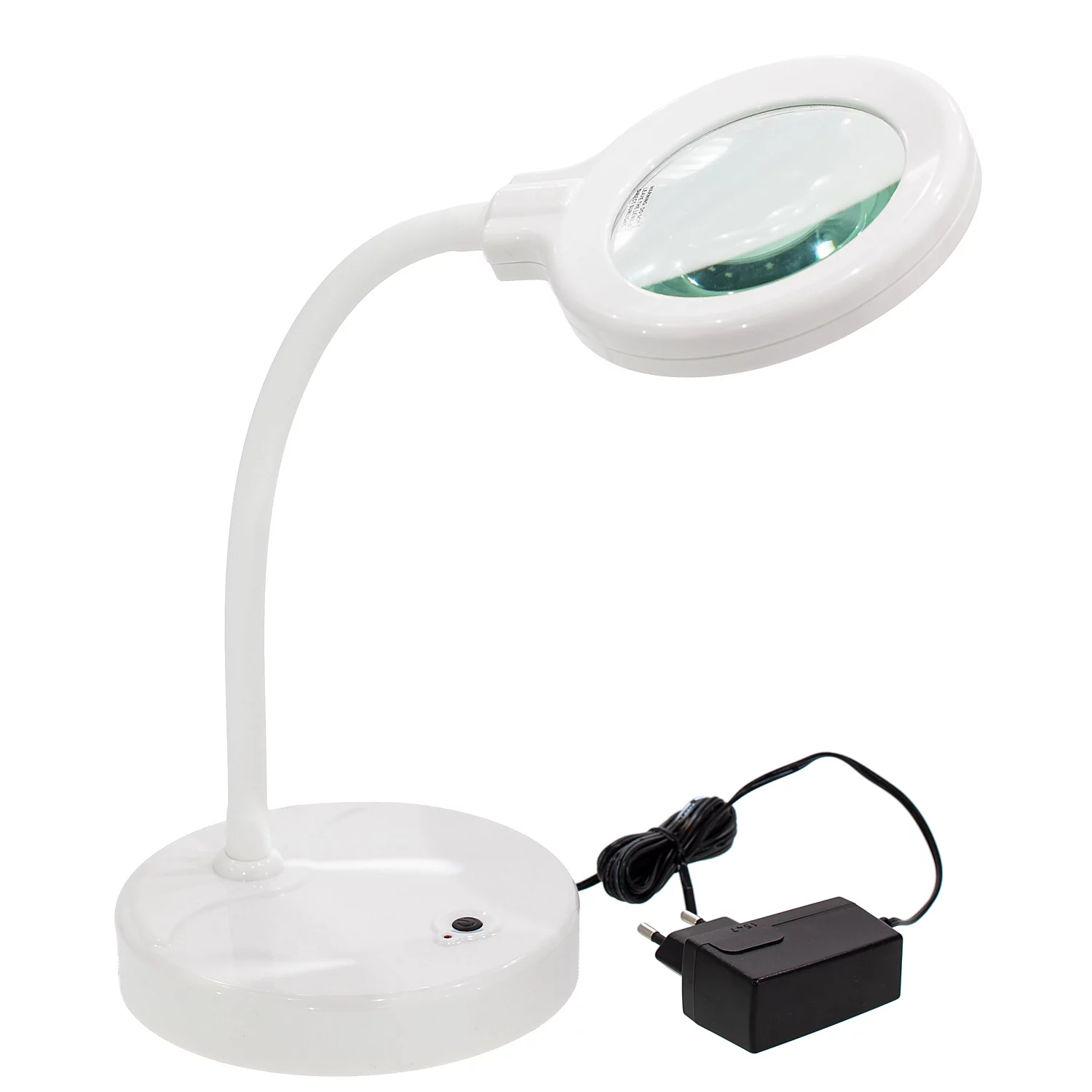 Lampe LED avec loupe, blanc