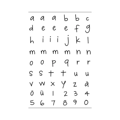 Clear Stempel-Set Buchstaben klein Image