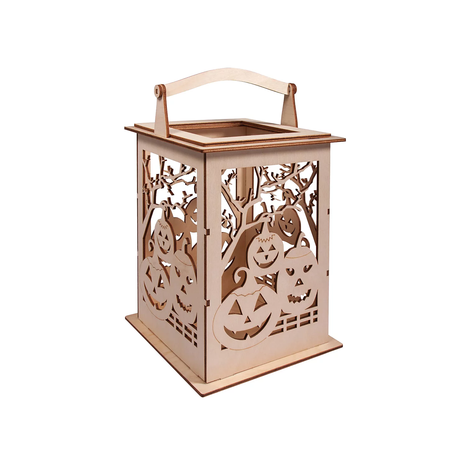 Holzbausatz Laterne Kürbis, 15,3 x 15,3 x 26,5 cm Image