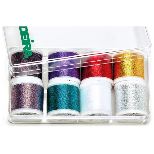 MADEIRA Stickgarn Metallic Bunt, Inhalt: 8 Spulen