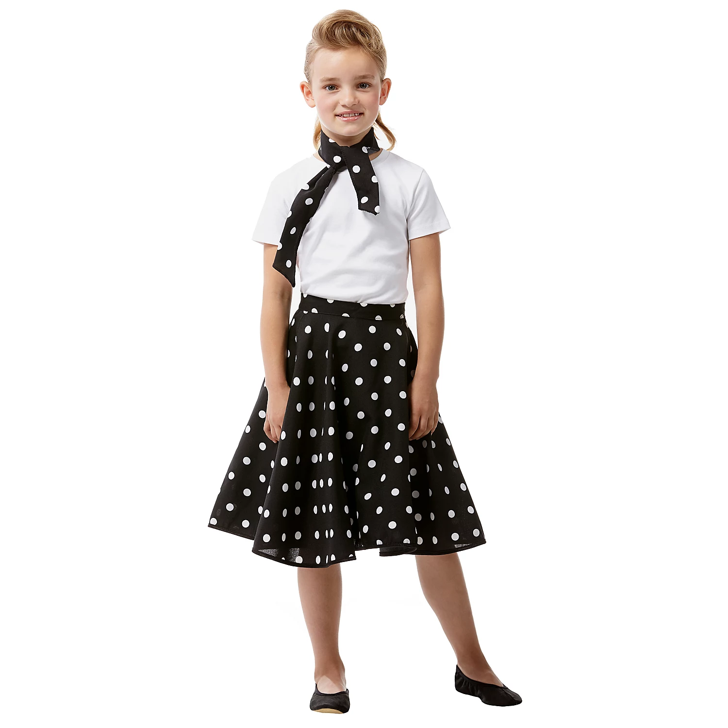 Rock'n'Roll-Rock für Kinder, schwarz/weiß Image