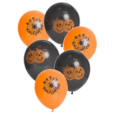 Luftballon Halloween, Ø 25 cm, 6 Stück