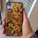 Kate Spade Accessories | Kate Spade Snake Embossed Iphone X Case | Color: Black/Gold | Size: Os