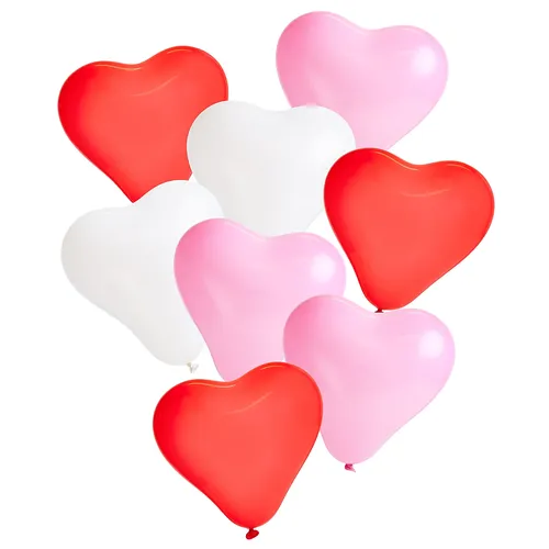 Luftballon Herzchen, Ø 25 cm, 8 Stück