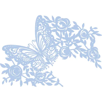 Maskier-Schablone Schmetterling, 21 x 29,7 cm