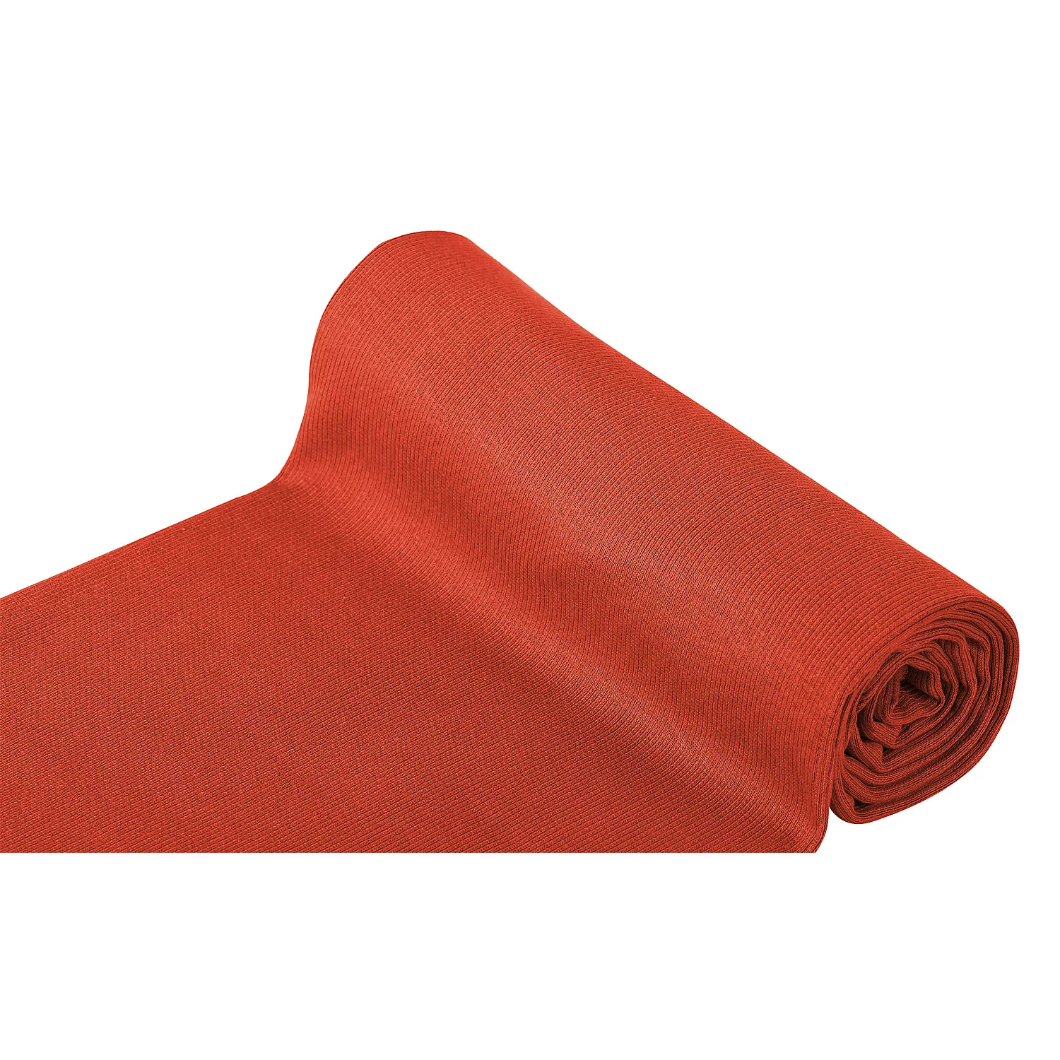 Rippen-Bündchenstoff Comfort, rost