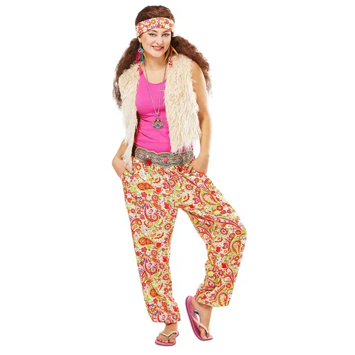 buttinette Hippie-Kostüm Crazy für Damen