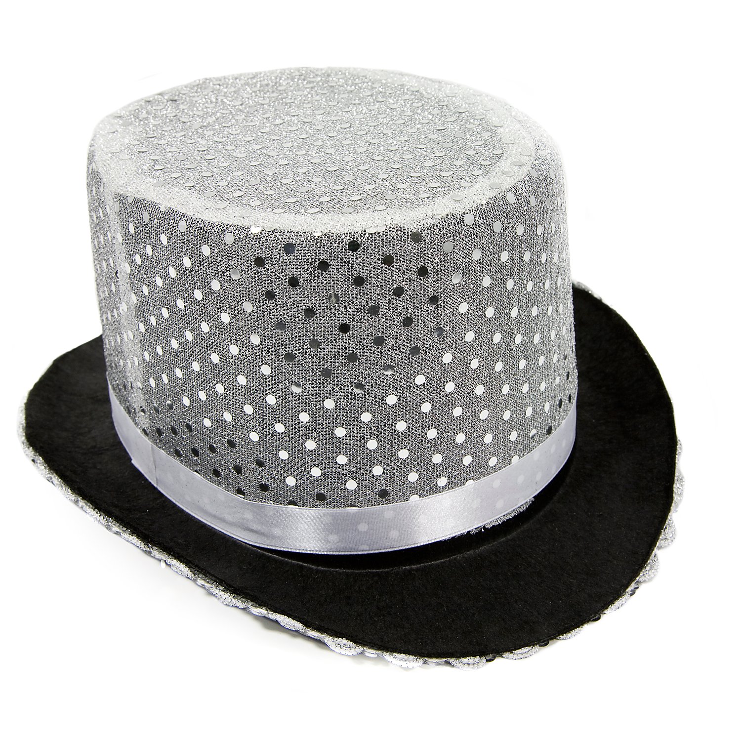 Zylinder Pailletten, silber Image