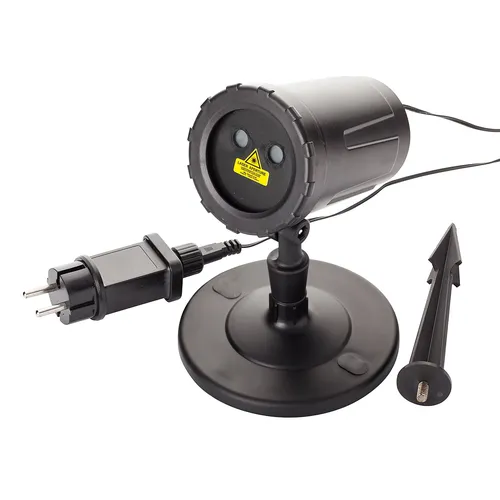 Projecteur LED ""pois"", rouge/vert