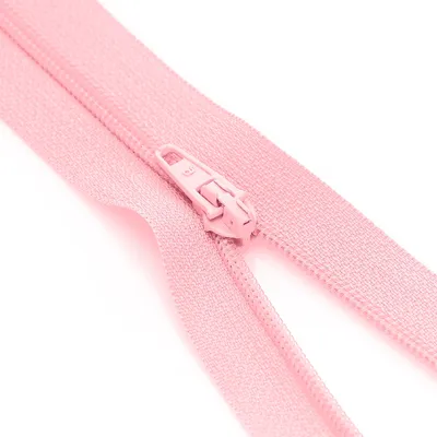 buttinette Standard-Reißverschluss, rosa, nicht teilbar