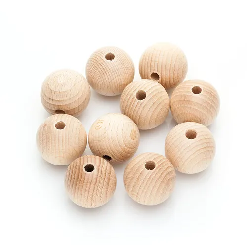 Holzkugeln aus Buchenholz, 30 mm Ø, 10 Stück