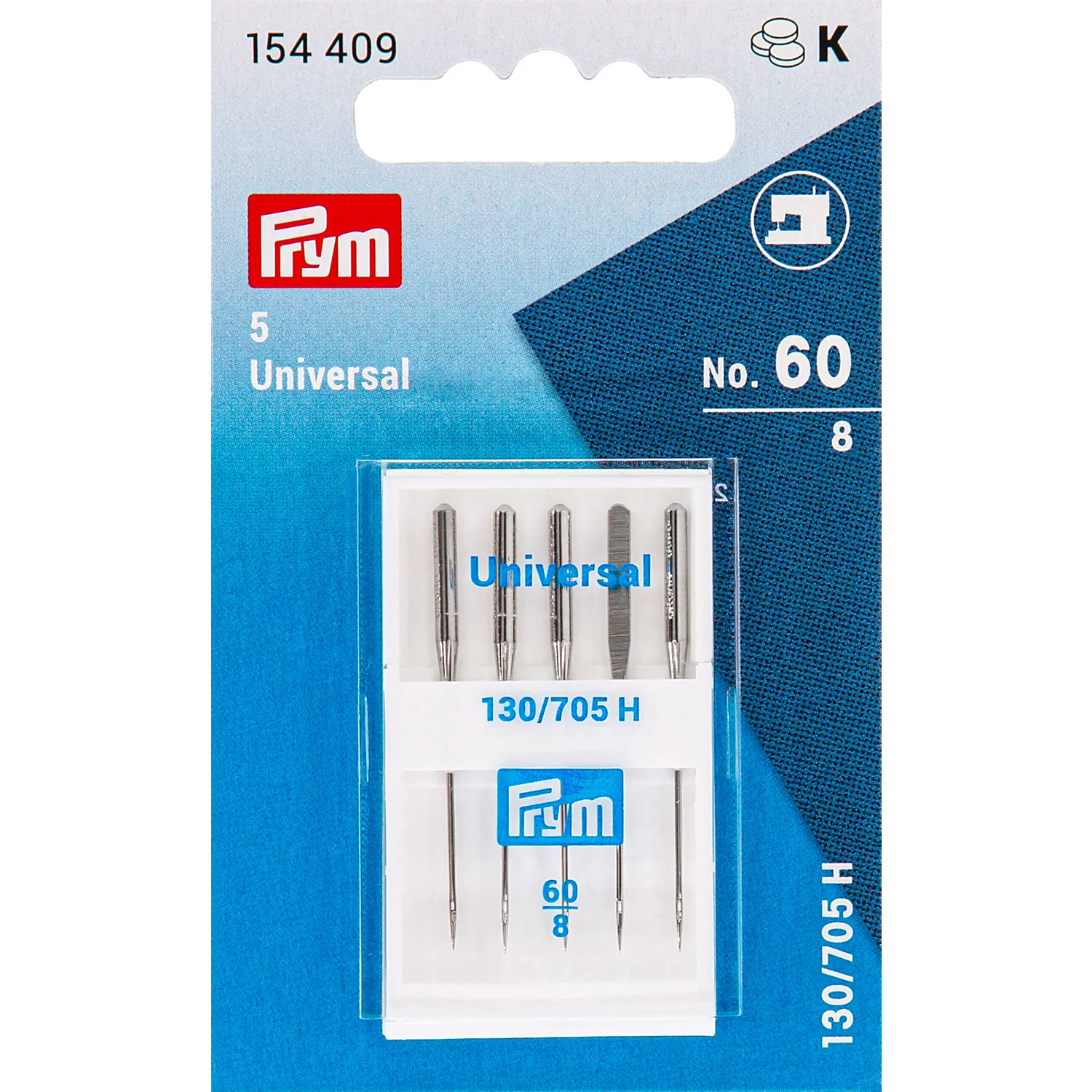 Prym Nähmaschinennadeln Universal, Stärke: 60, Inhalt: 5 Stück Image