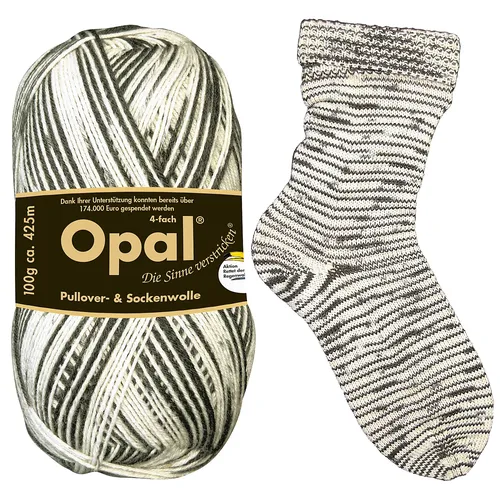 Opal Sockenwolle Regenwald–Zebra