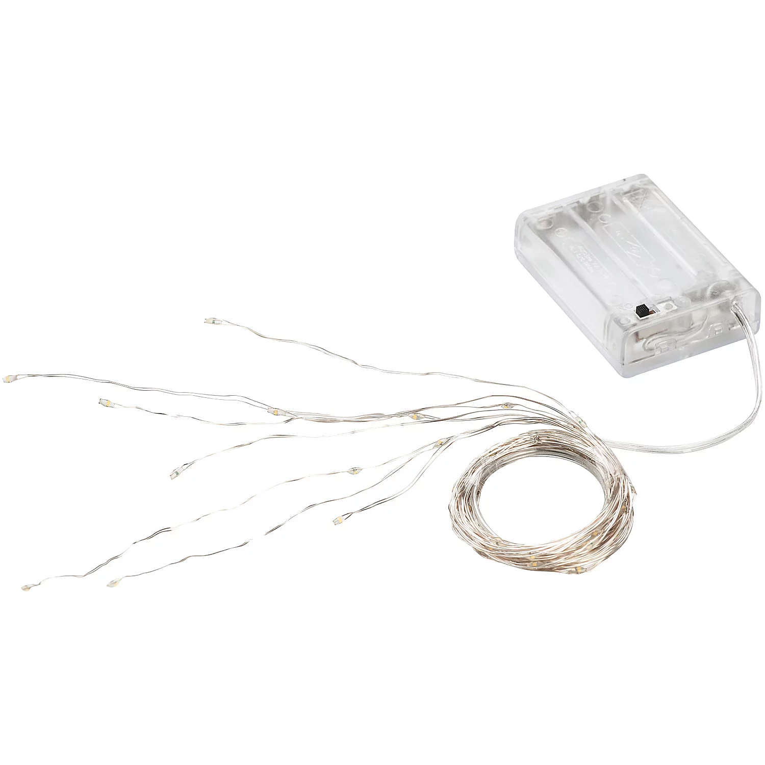 LED Micro-Bündellichterkette mit Batteriekasten und Timer, 40 LEDs Image