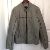 Zara Jackets & Coats | Faux Leather Men’s Zara Gray Motorcycle Jacket. | Color: Black/Gray | Size: Xl