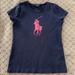 Ralph Lauren Shirts & Tops | Girl’s Ralph Lauren Navy Big Polo T-Shirt L/12-14 | Color: Purple | Size: L/12-14