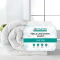 Air Comfort All Season Feels Like Down Duvet - Anti Allergy 10.5 Tog Duvet with Hollwfibre Filling Hotel Quality Quilt King Bed Duvet for Deep sleep - King (White)