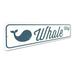 Lizton Sign Shop, Inc Whale Street Aluminum Sign Aluminum in Blue/Gray/White | 6 H x 24 W x 0.06 D in | Wayfair JW0074-A624