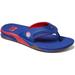 Men's REEF Texas Rangers Fanning Bottle Opener Sandals